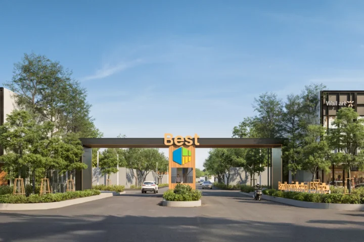 Gerbang BEST Industrial Estate dengan akses menuju tol Soreang