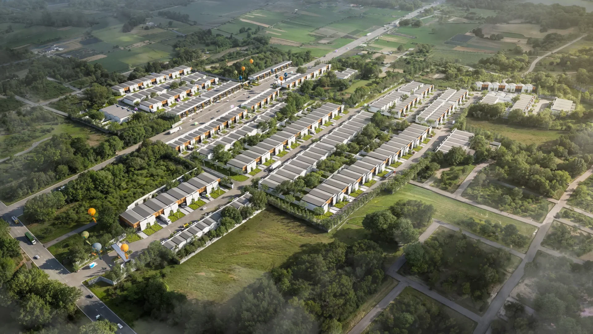 Tampak udara masterplan kawasan industri BEST seluas ±17 hektare di Bandung Selatan